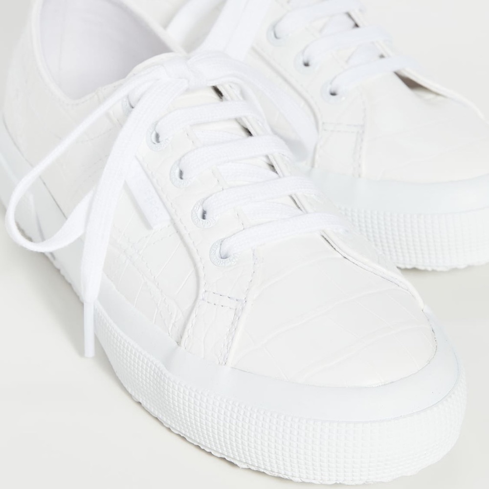 NWT White Crocodile Sneakers